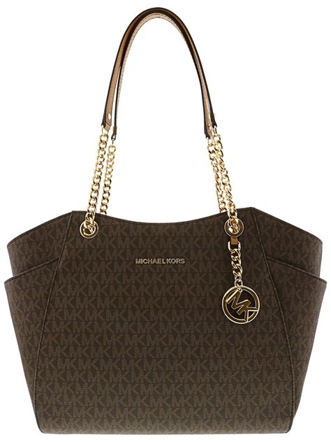 michael kors jet set large chain tote|Michael Kors large travel bag.